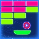 Neon brick breaker app icon