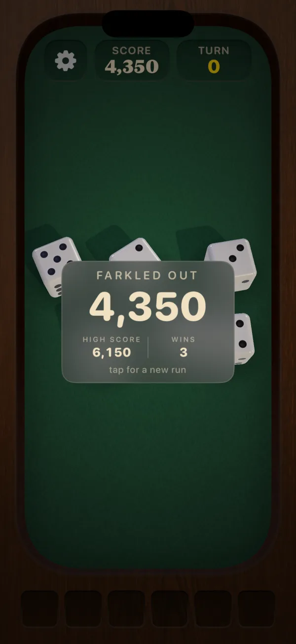 Crown Farkle on iPhone screenshot 6 of 6