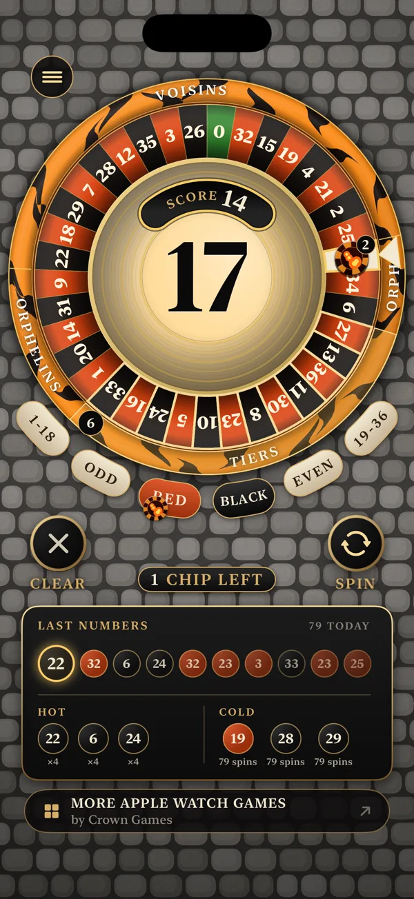 Crown Roulette on iPhone screenshot 1 of 4