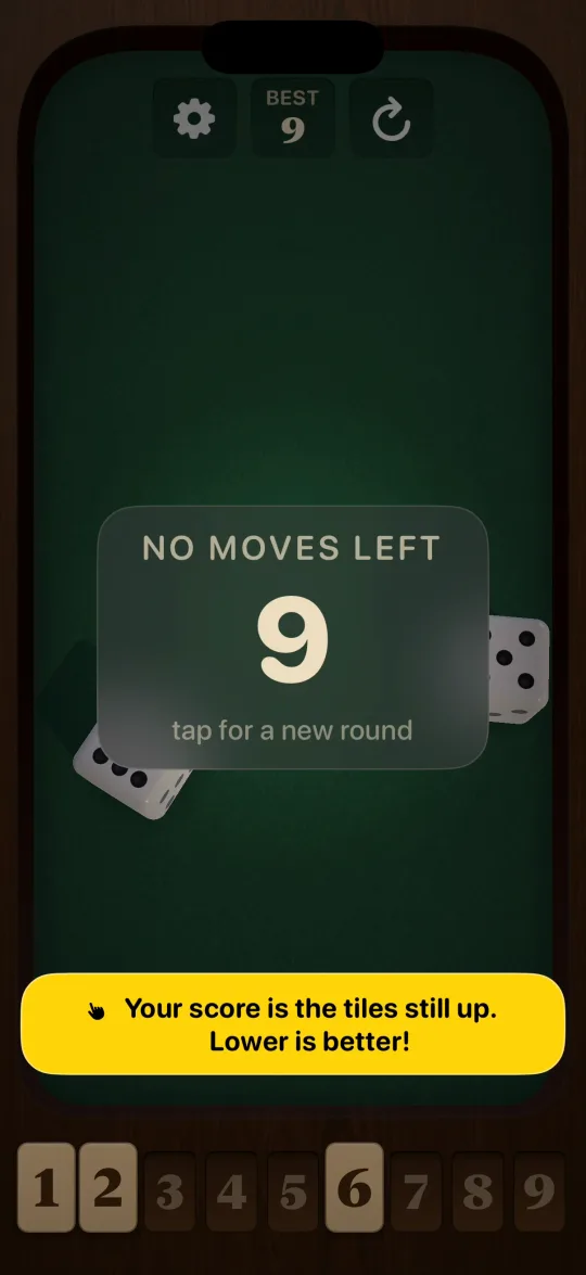 Shut The Box on iPhone screenshot 4 of 8